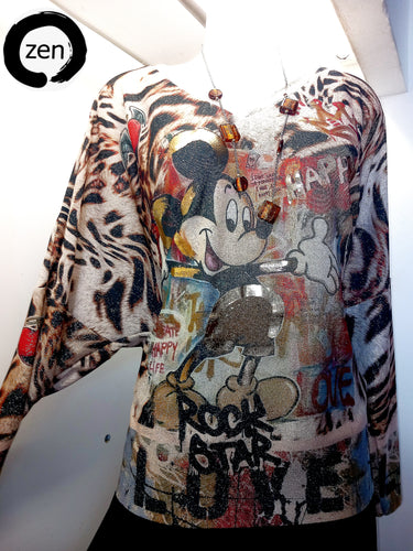 Blusa art pop.